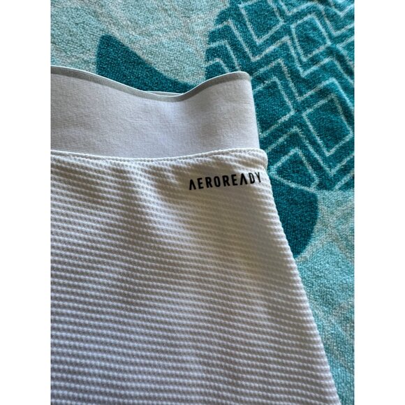 Adidas Club Skirt Skort White GOLF TENNIS Aeroready Primegreen Womens XL - Picture 7 of 10